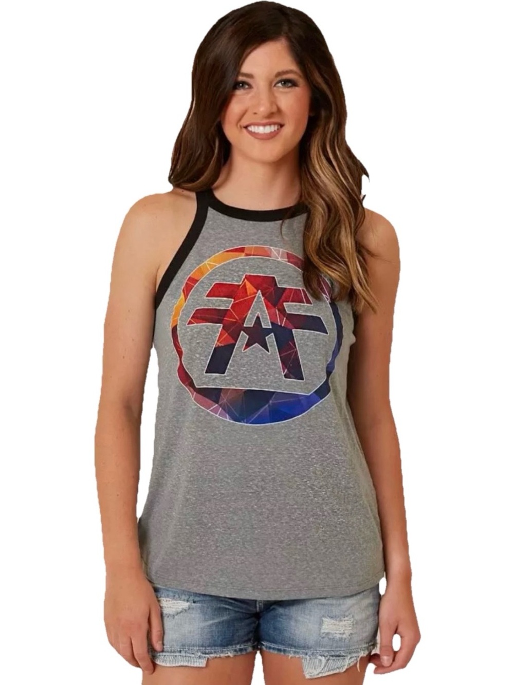 American Fighter Spring Arbor Tank Top Women’s Heather Gray Tank Top Size Small
